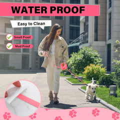 Loutep long-line leash 30ft waterproof, ideal for extended recall practice.