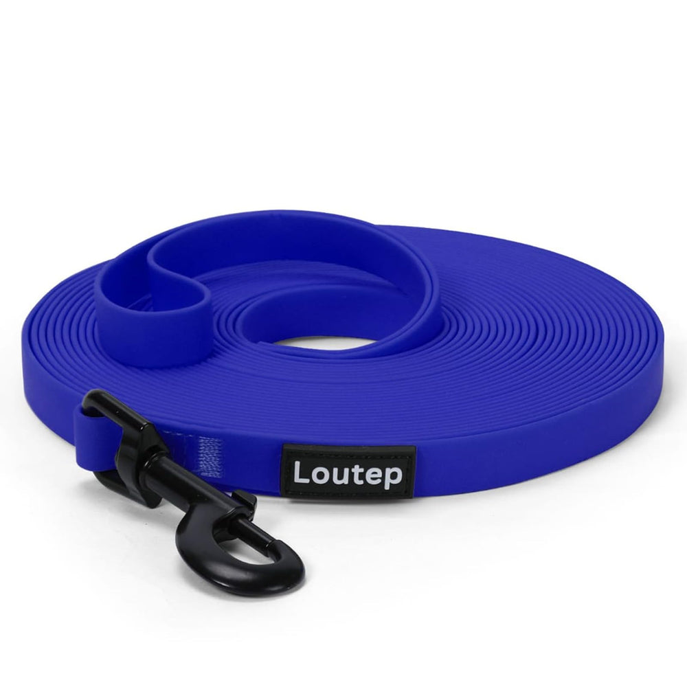 Loutep waterproof dog leash with soft-handle for precise 10ft control outdoors