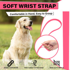 Loutep waterproof dog leash with 360-degree rotating carabiner for secure training.