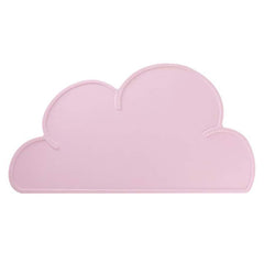 Love Dream silicone pet feeding mat rose pink with raised edge for clean floors.