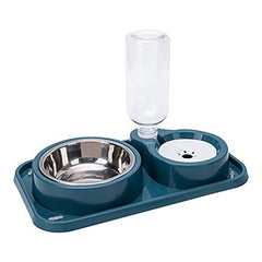 Love Dream 2in1 feeder bowl set keeps food and water organized for pets