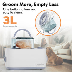 LOVEEPEE dog grooming vacuum kit drying nozzles precise airflow for efficient fur blow-dry