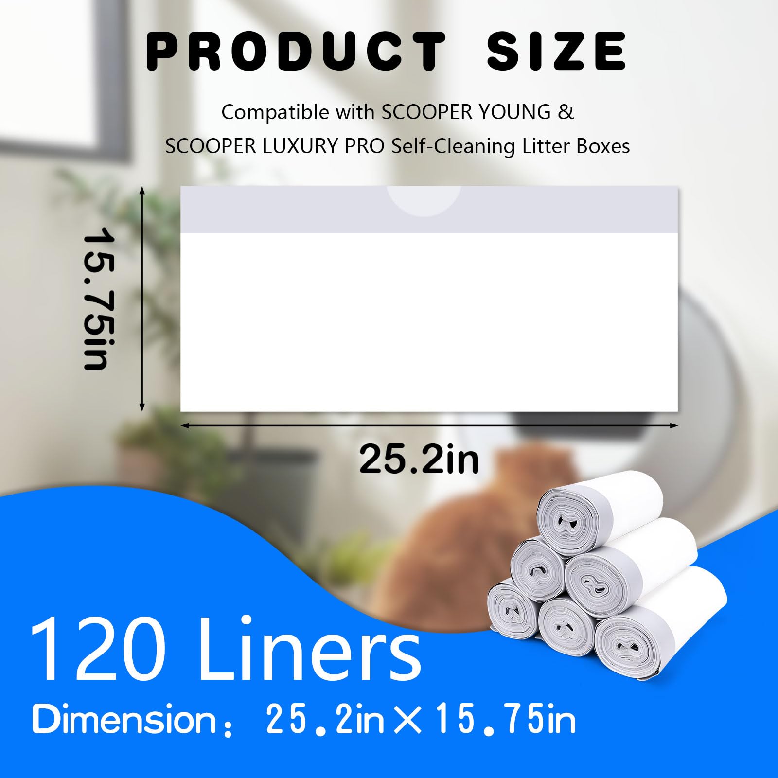Loveishere liners shown fitting SCOOPER Luxury Pro for reliable containment.