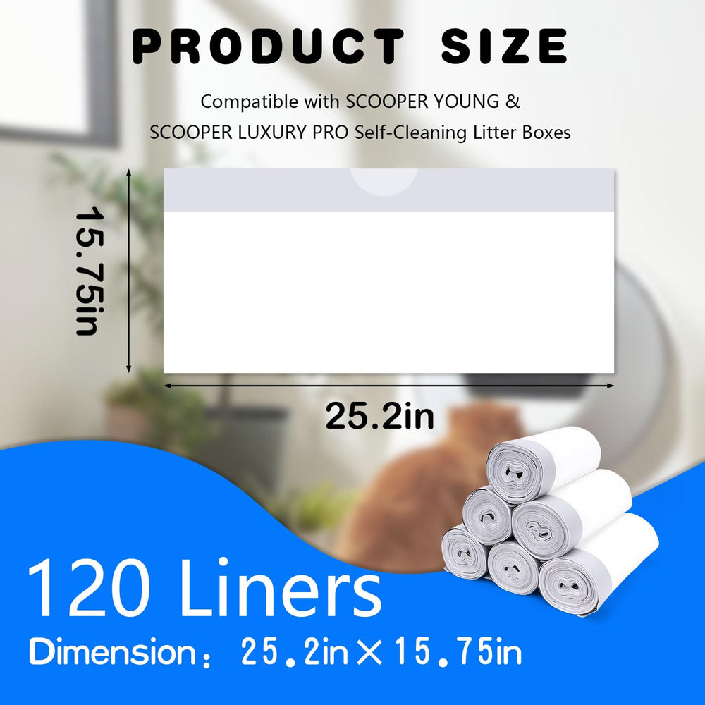 Loveishere liners shown fitting SCOOPER Luxury Pro for reliable containment.