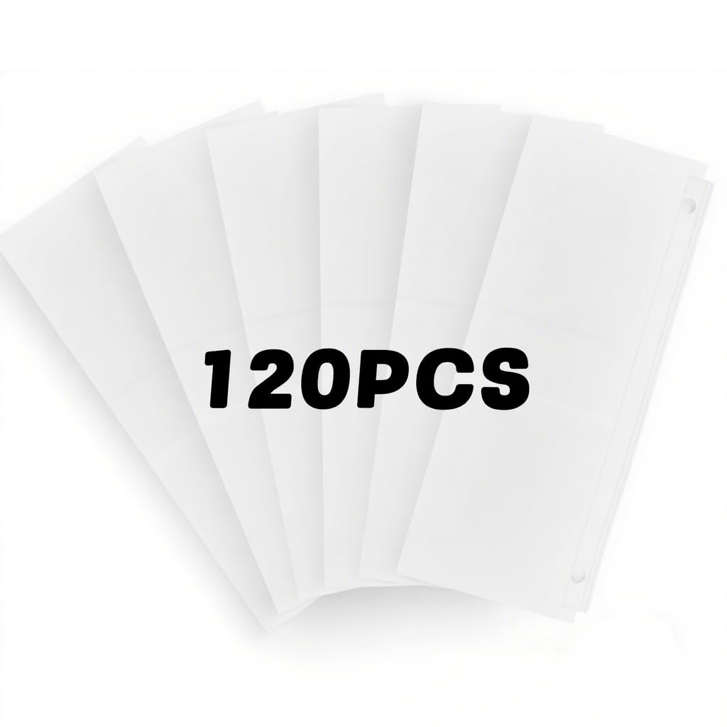 Loveishere 120 pcs cat litter bags packaging highlights durable HDPE and leak prevention.