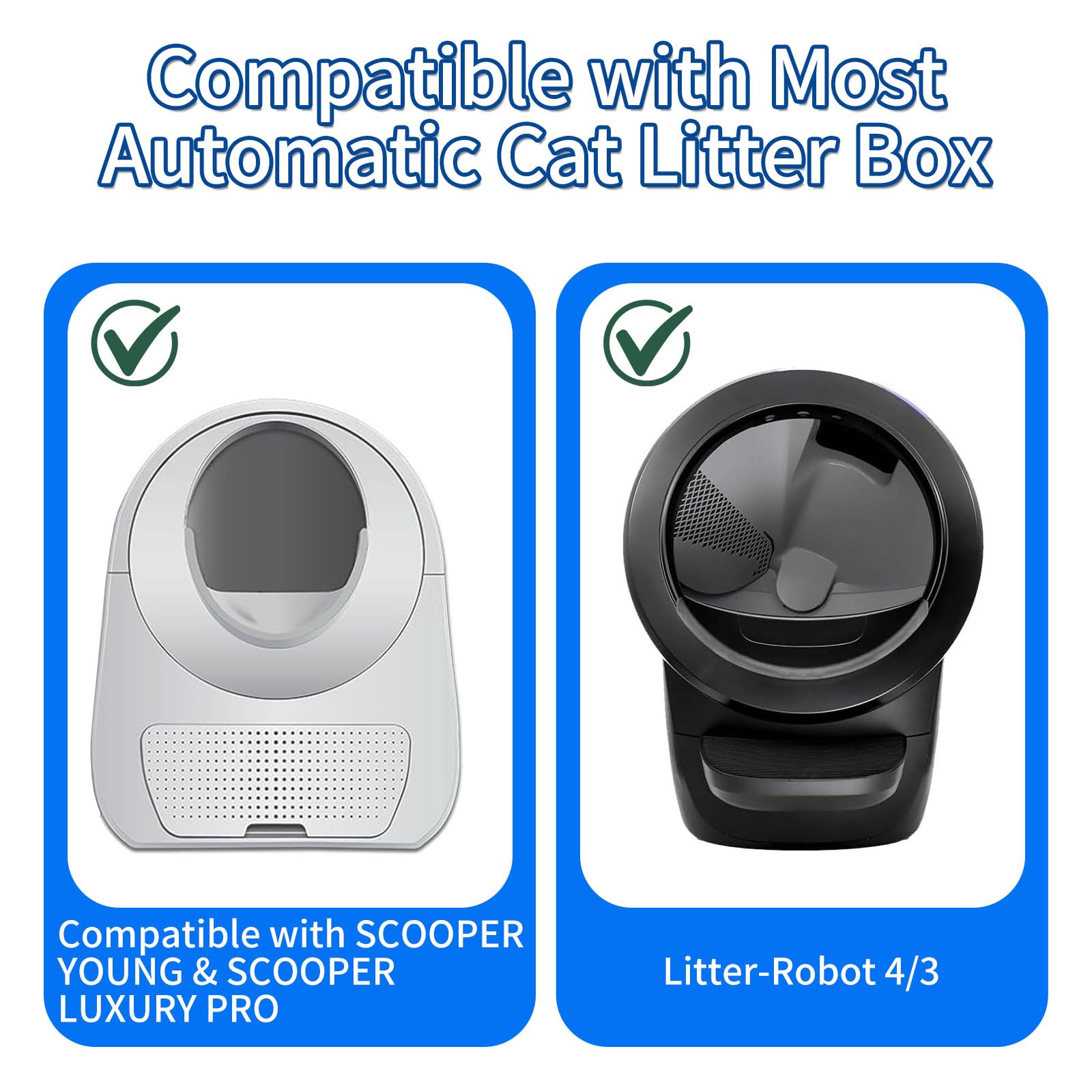 Loveishere liners compatible with Litter Robot 4/3 for secure disposal.