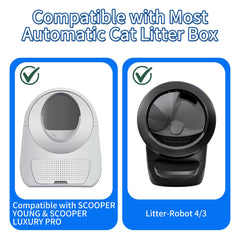 Loveishere liners compatible with Litter Robot 4/3 for secure disposal.