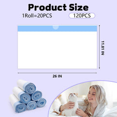 Loveishere drawstring closure liner enables quick disposal and odor control after use.