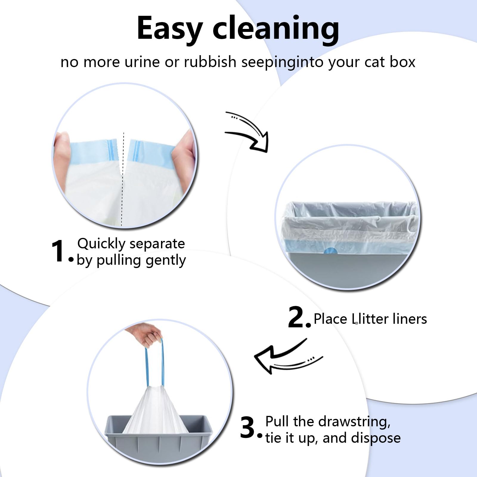 Loveishere heavy-duty liners support mess-free disposal and reduced spills.