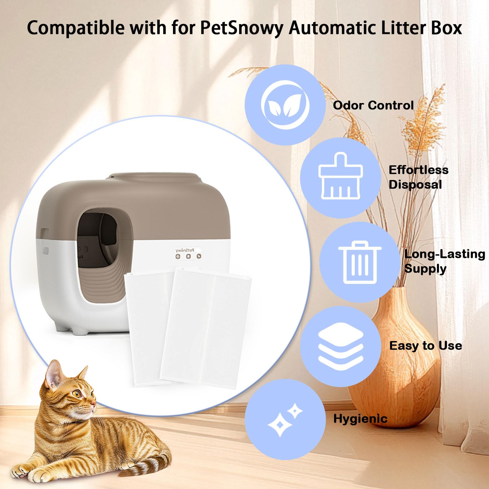 Loveishere odor-control liners help keep homes fresh between changes.