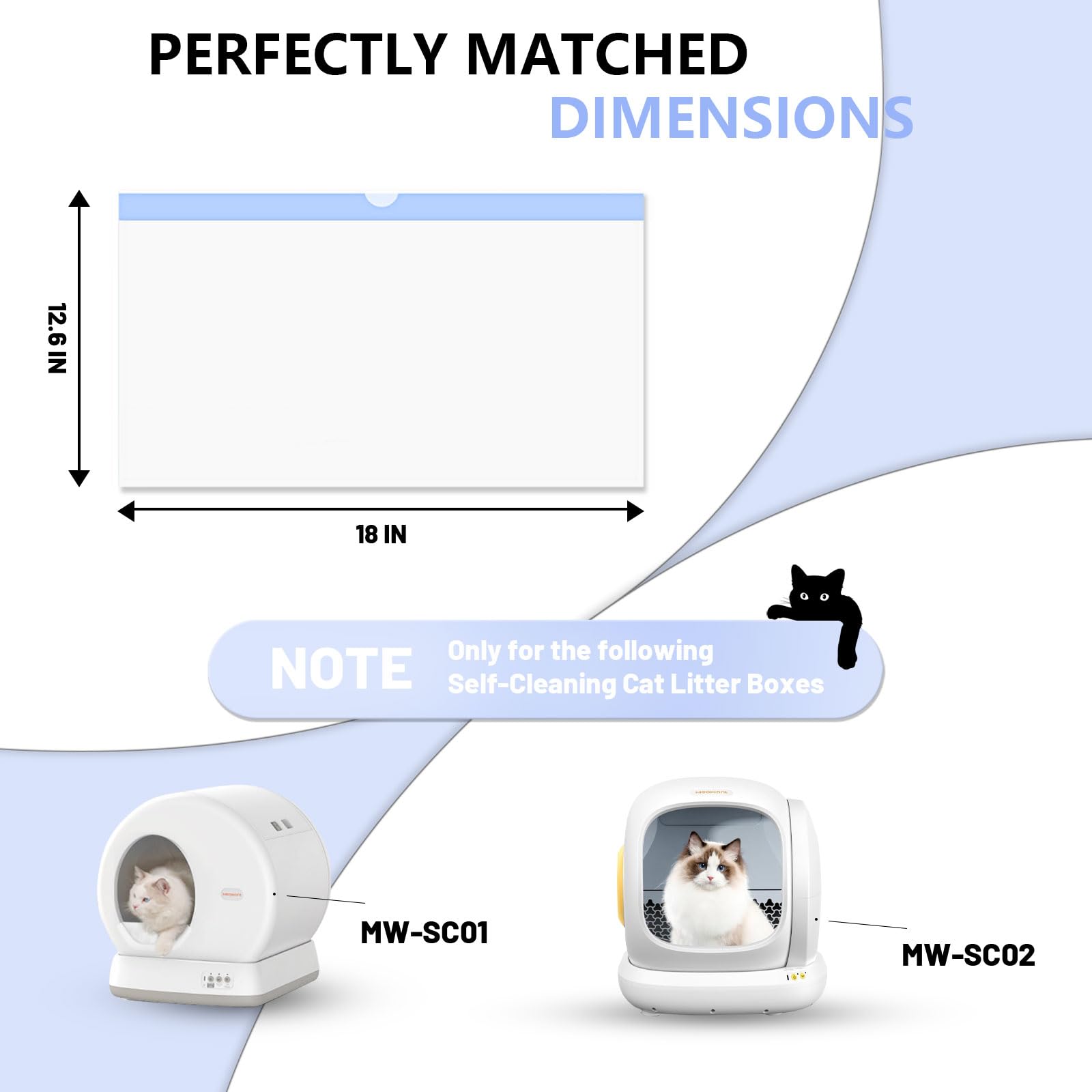 Loveishere odor-control liners keep surfaces fresh while maintaining a sanitary box area.