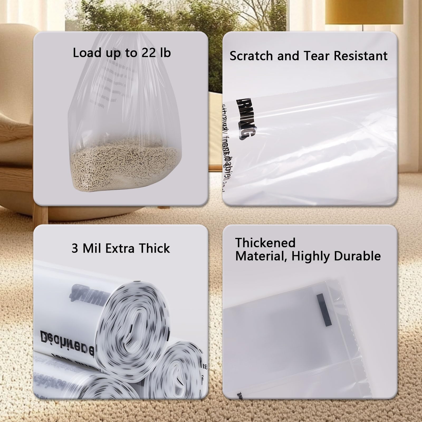 Loveishere perforated tear lines enable easy distribution and cleanup.