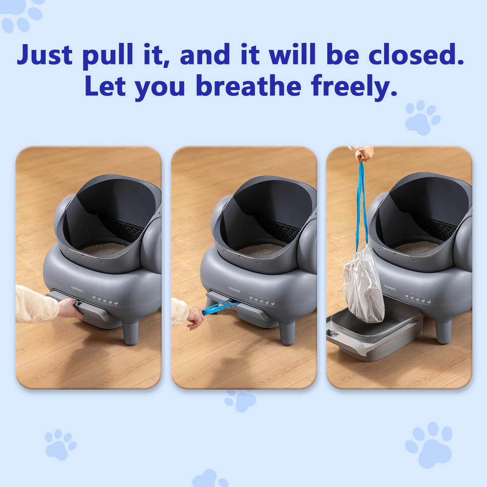 Loveishere-wide-compatibility-neakasa-petpivot fits Neakasa and PetPivot open self-cleaning boxes.