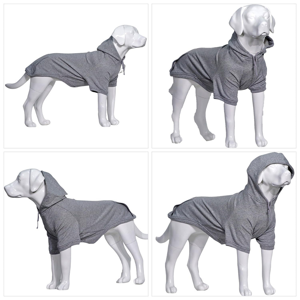 Lovelonglong hoodie gray pocket shot shows convenient small-item space.