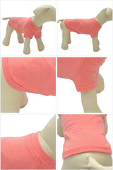 Lovelonglong dog-costume basic-blank lotus-pink worn for casual everyday styling