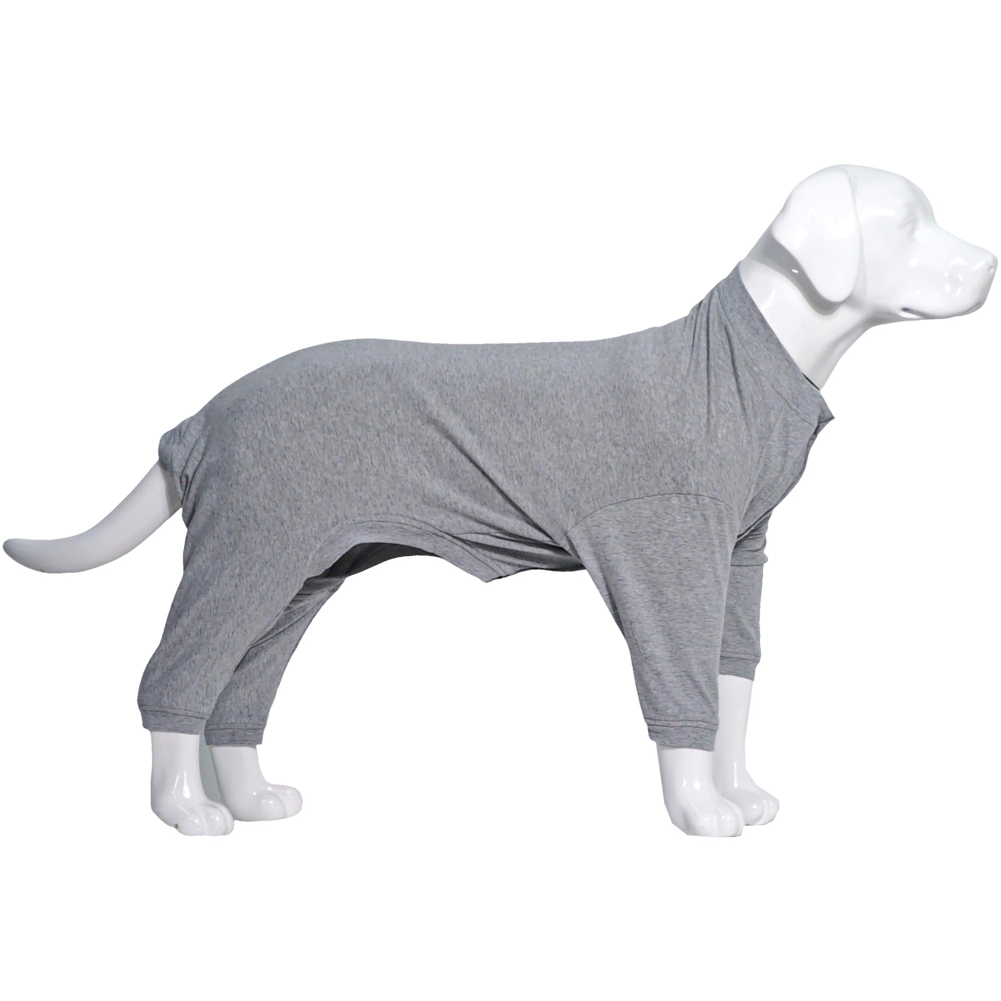Lovelonglong Four Feet Dog Pajamas 4-legs design supports tidy fur control.