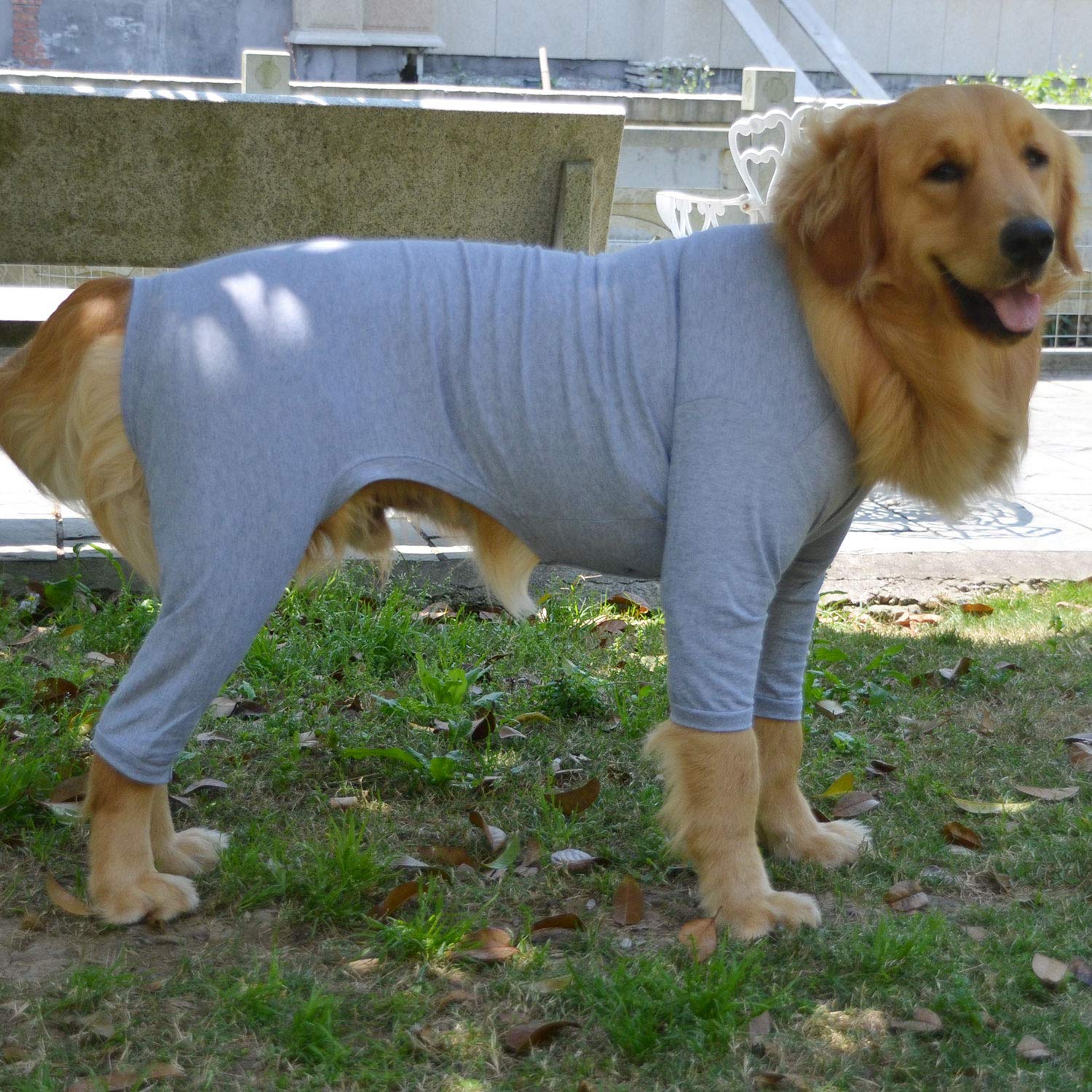 Lovelonglong Four Feet Dog Pajamas ideal for car trips and clean interiors.