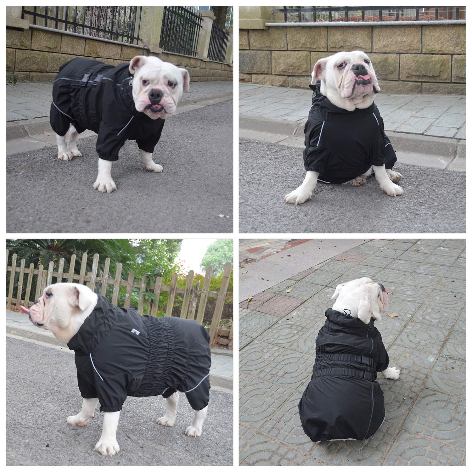 Lovelonglong prenda canina con ajuste en cuello y cintura para mayor comodidad.