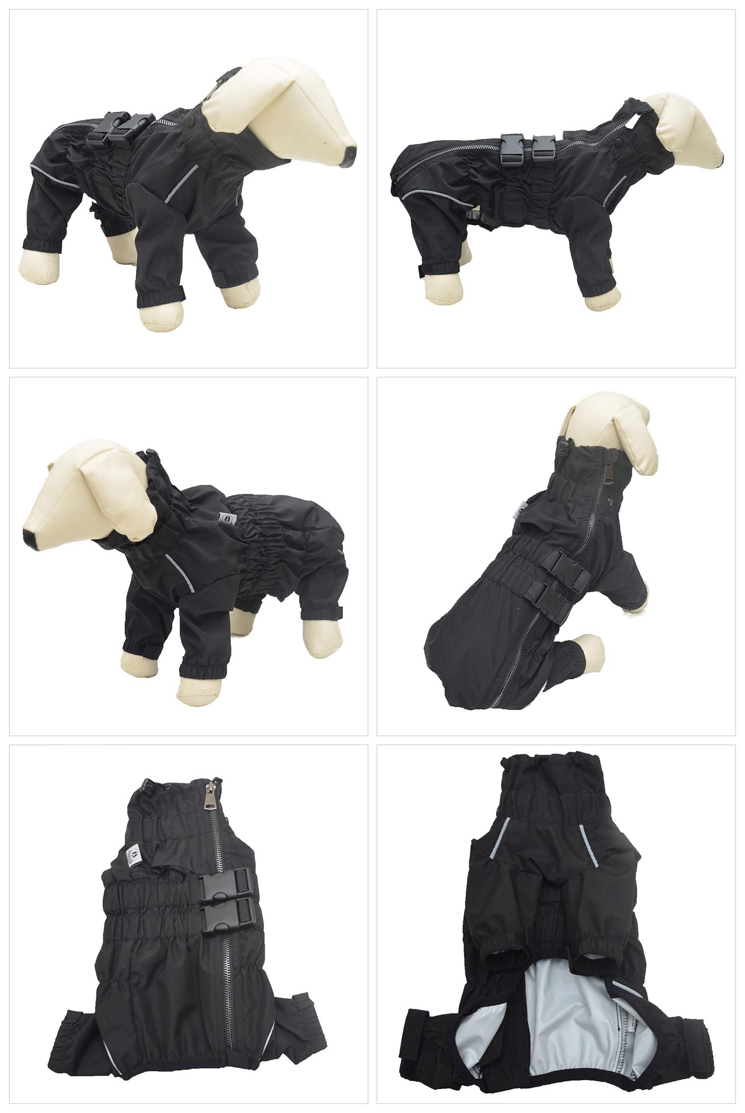 Lovelonglong cazadora impermeable para perro, ajuste total para comodidad y movilidad.