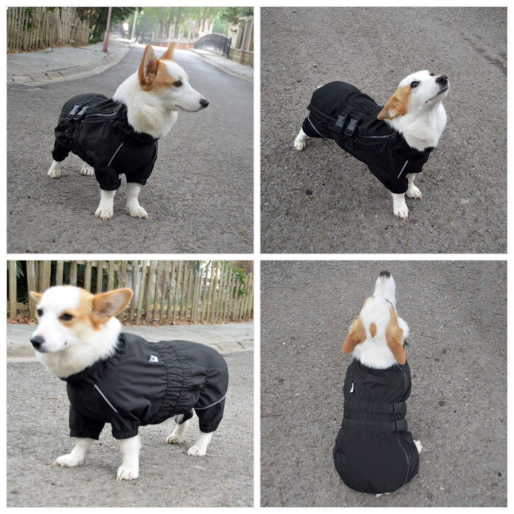 Lovelonglong chaqueta canina impermeable, protege del viento durante salidas al aire libre.