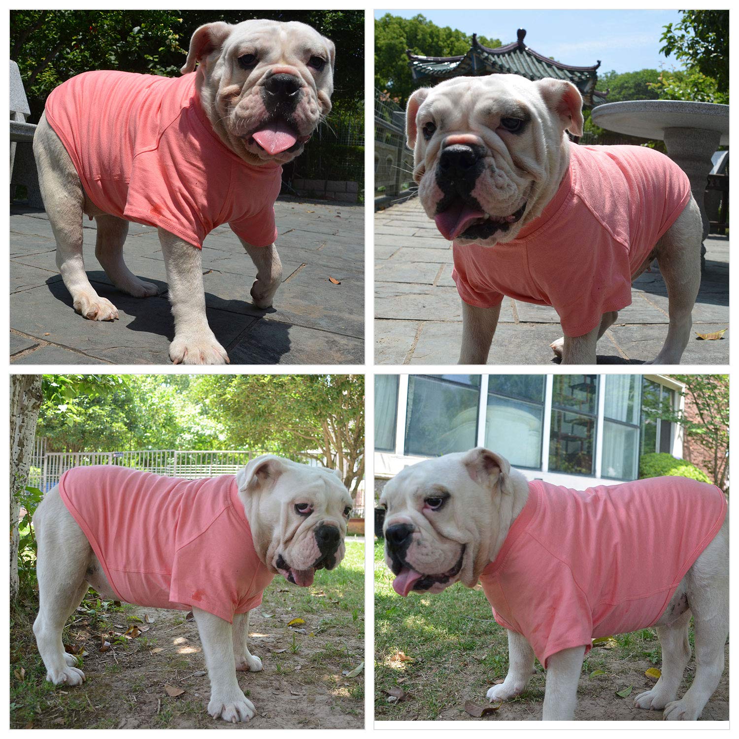 Lovelonglong premium-cotton-dog-tshirt closeup shows smooth surface and durability