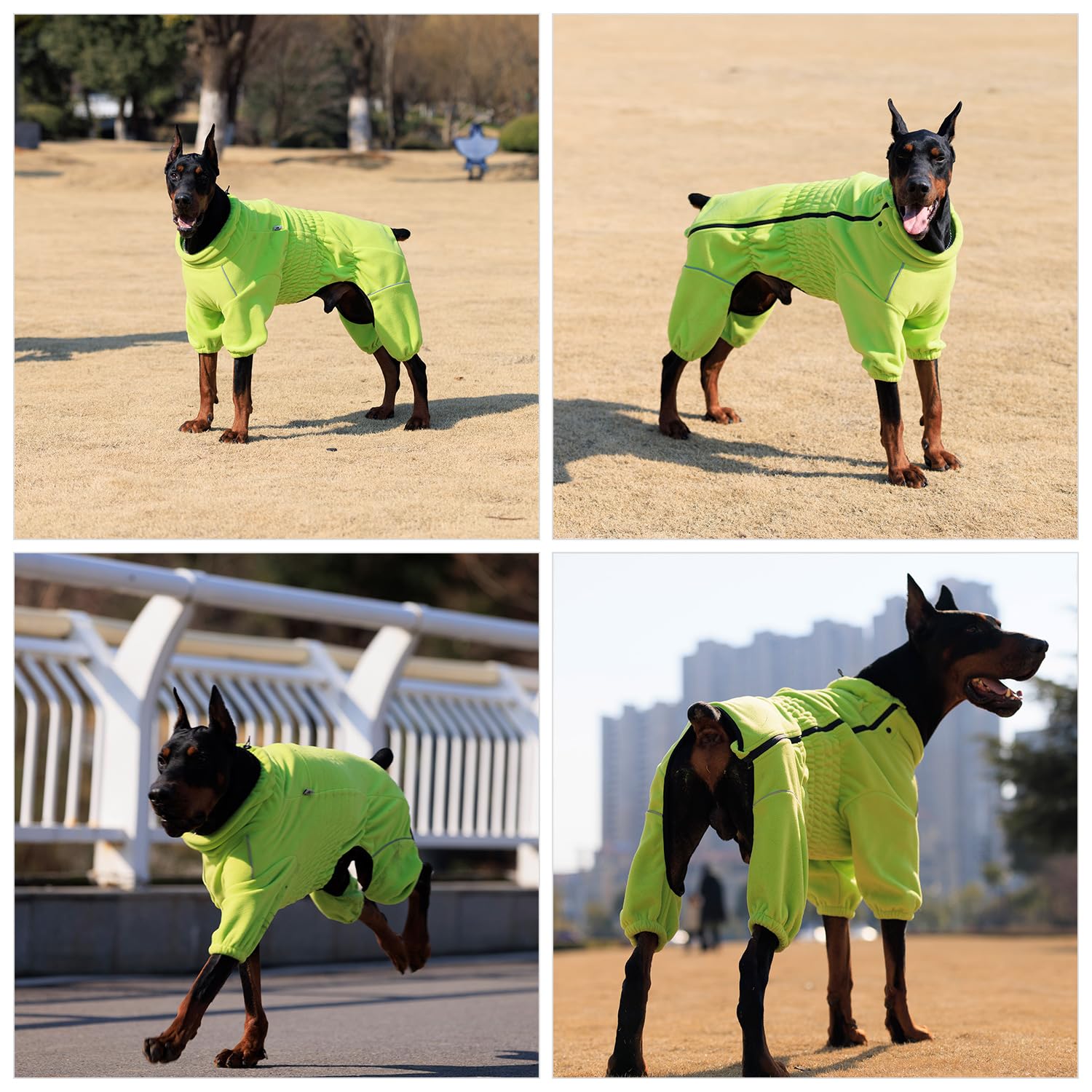 Lovelonglong Warm Dog Coat elastic abdomen edge provides snug, secure fit
