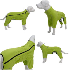 Lovelonglong Warm Dog Coat plush collar folded for neck warmth and easy adjustment