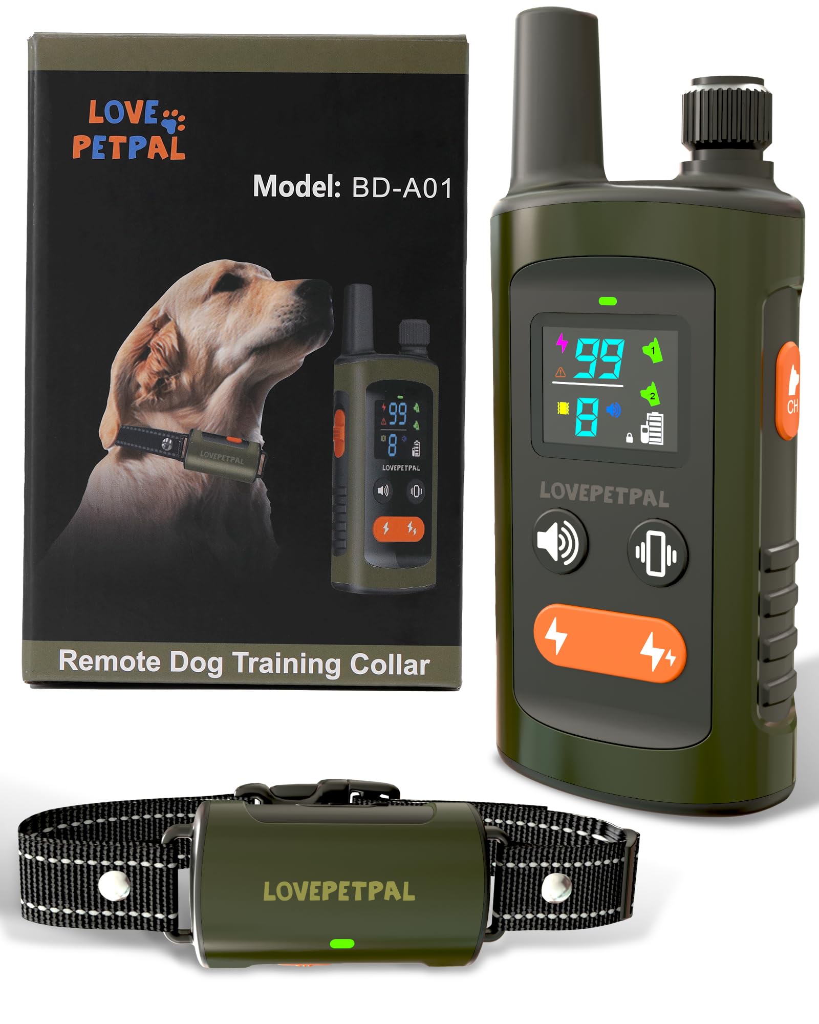 LOVEPETPAL dog training collar remote enables versatile training sessions outdoors