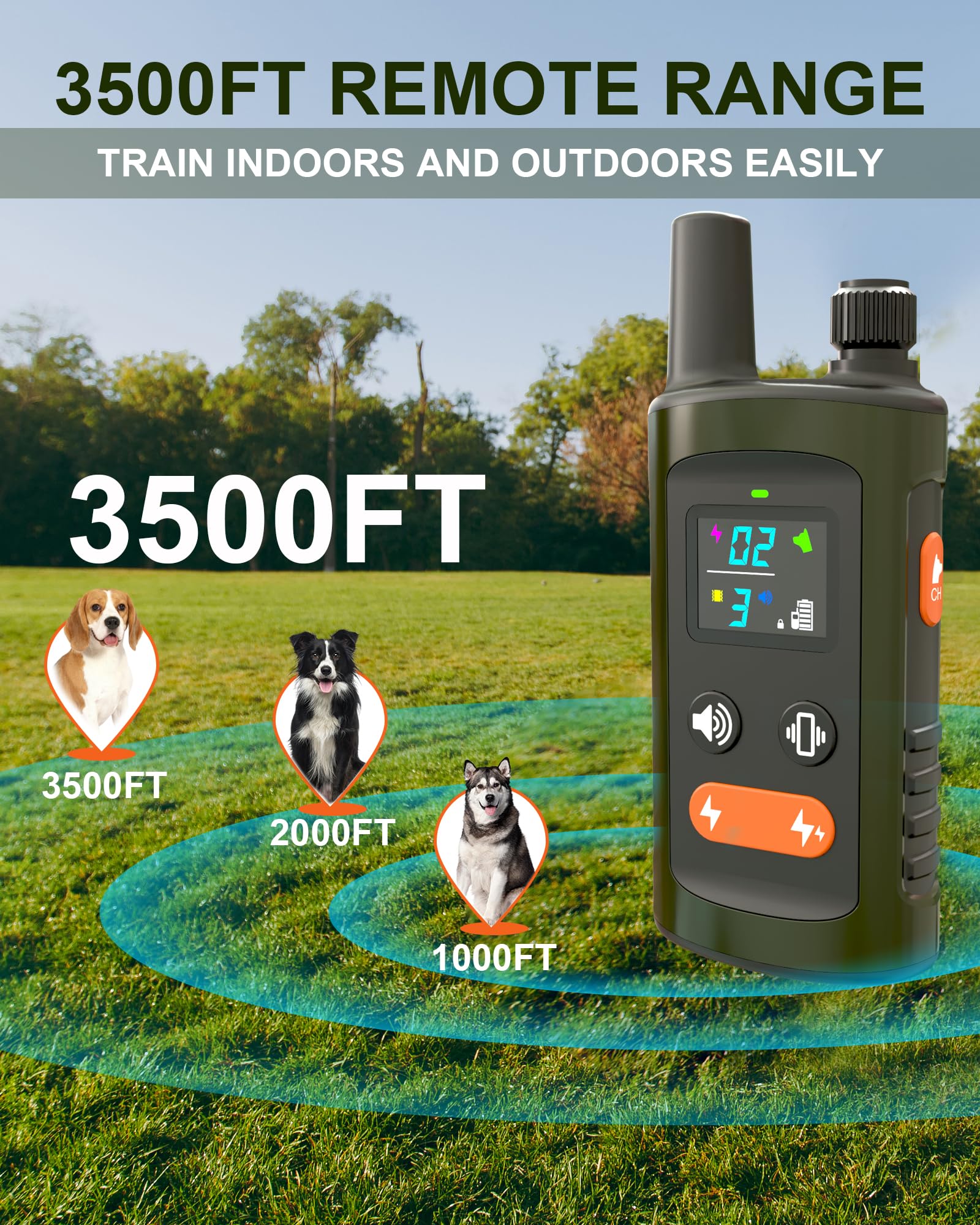 LOVEPETPAL IPX7 waterproof collar ready for all weather conditions