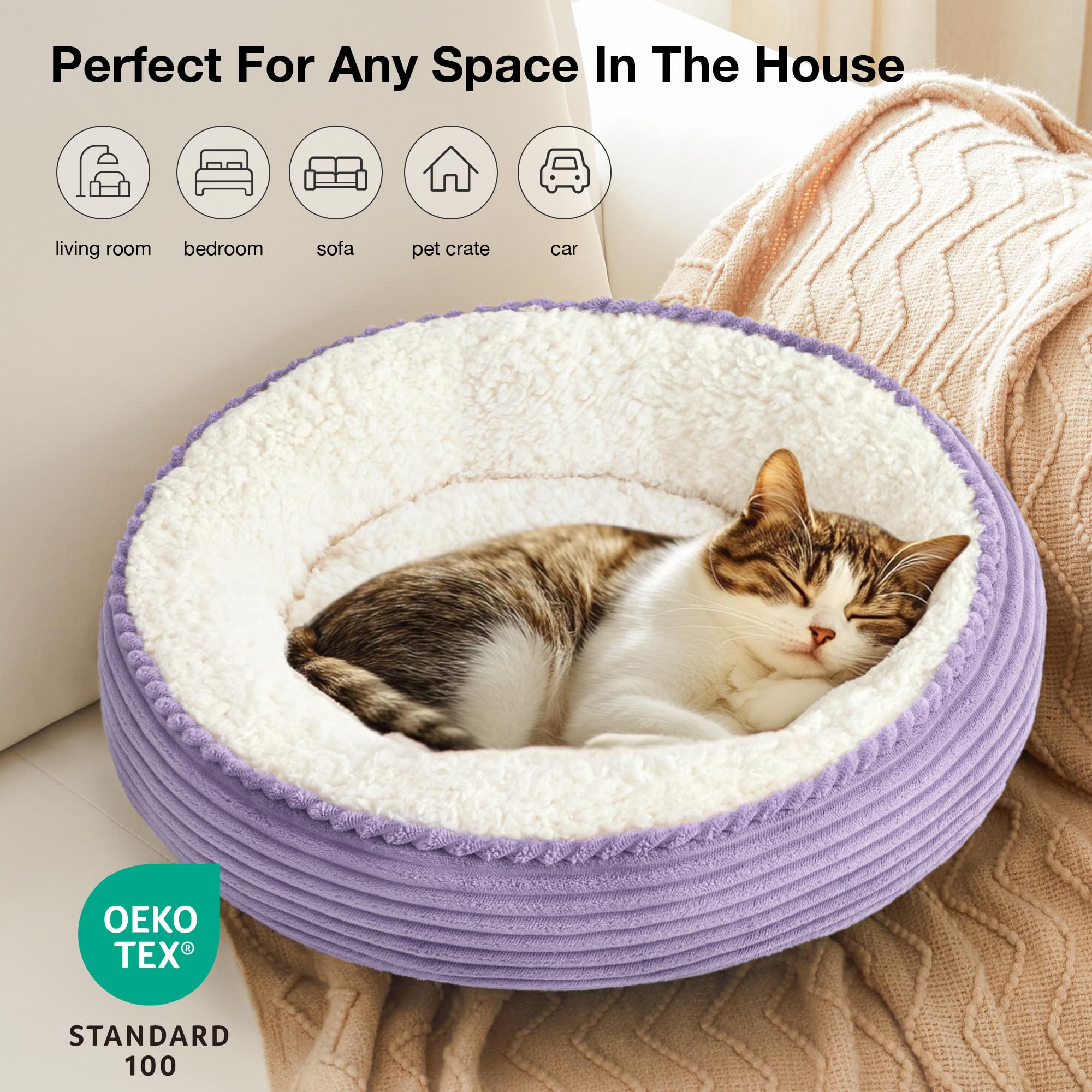 Love's cabin 20-inch bed suitable for cats or small dogs up to 11 lbs.