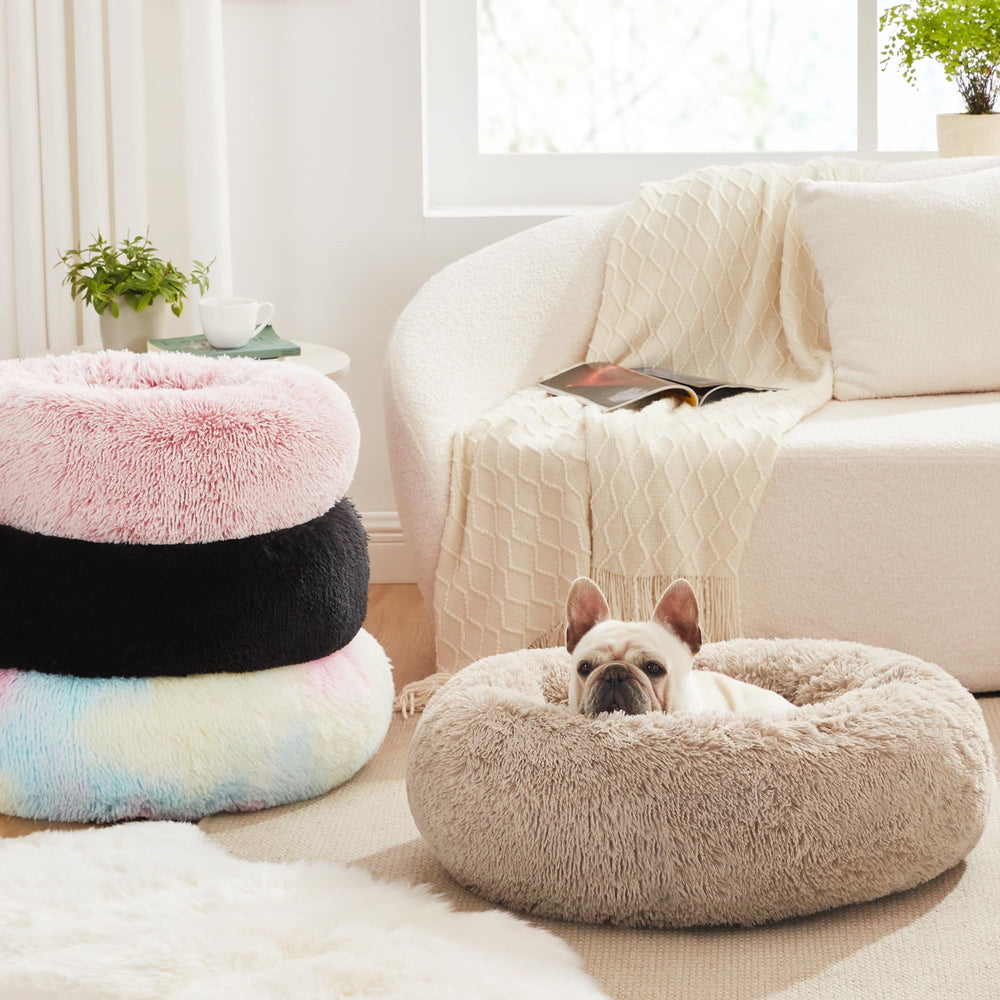 Love's cabin Calming Dog Cat Bed care image illustrates machine washable ease