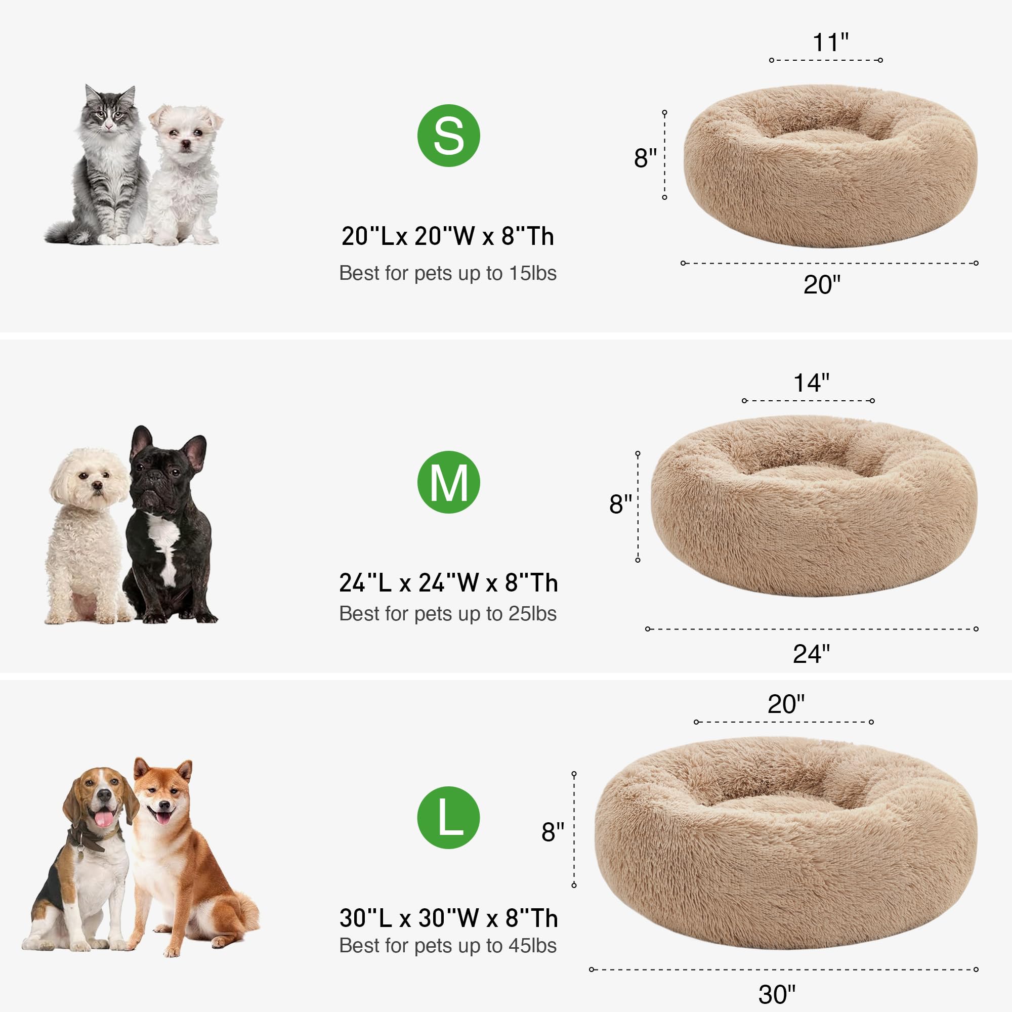 Love's cabin Calming Dog Cat Bed packaging showcases gifting appeal