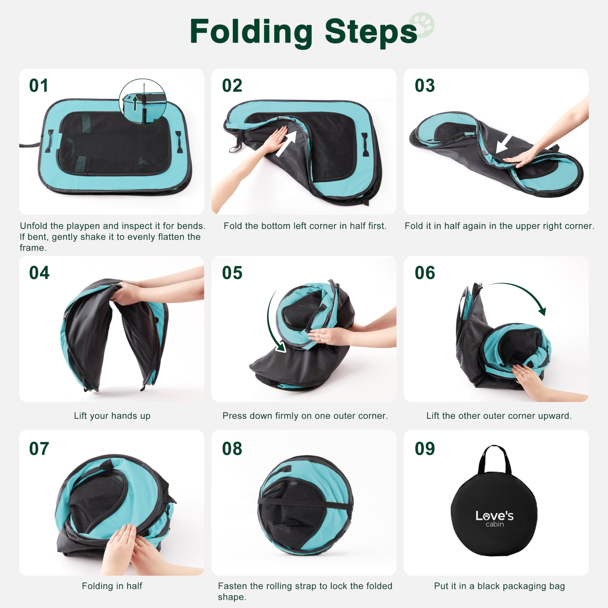 Love's cabin carrying case keeps setup ready for camping trips