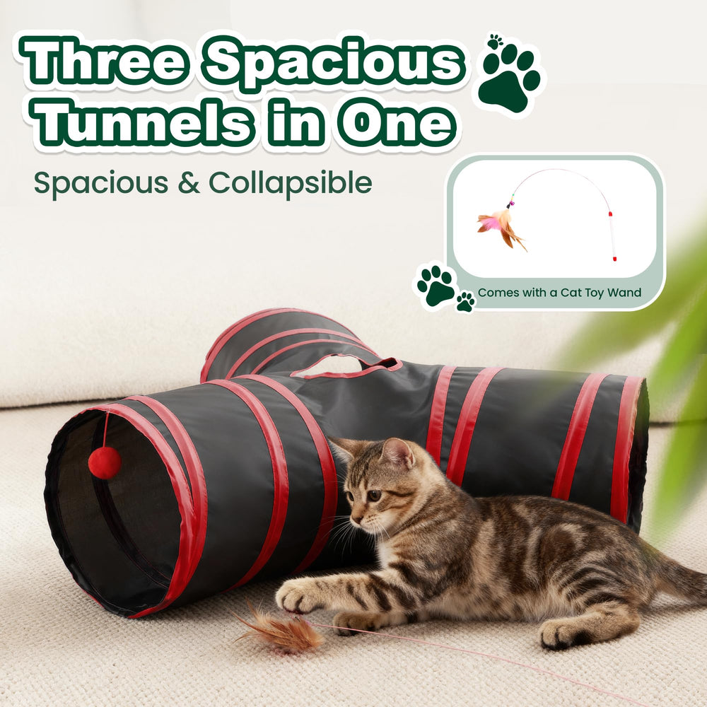 Love's cabin cat-tunnel strong-frame highlights durable spring steel and protective ends.