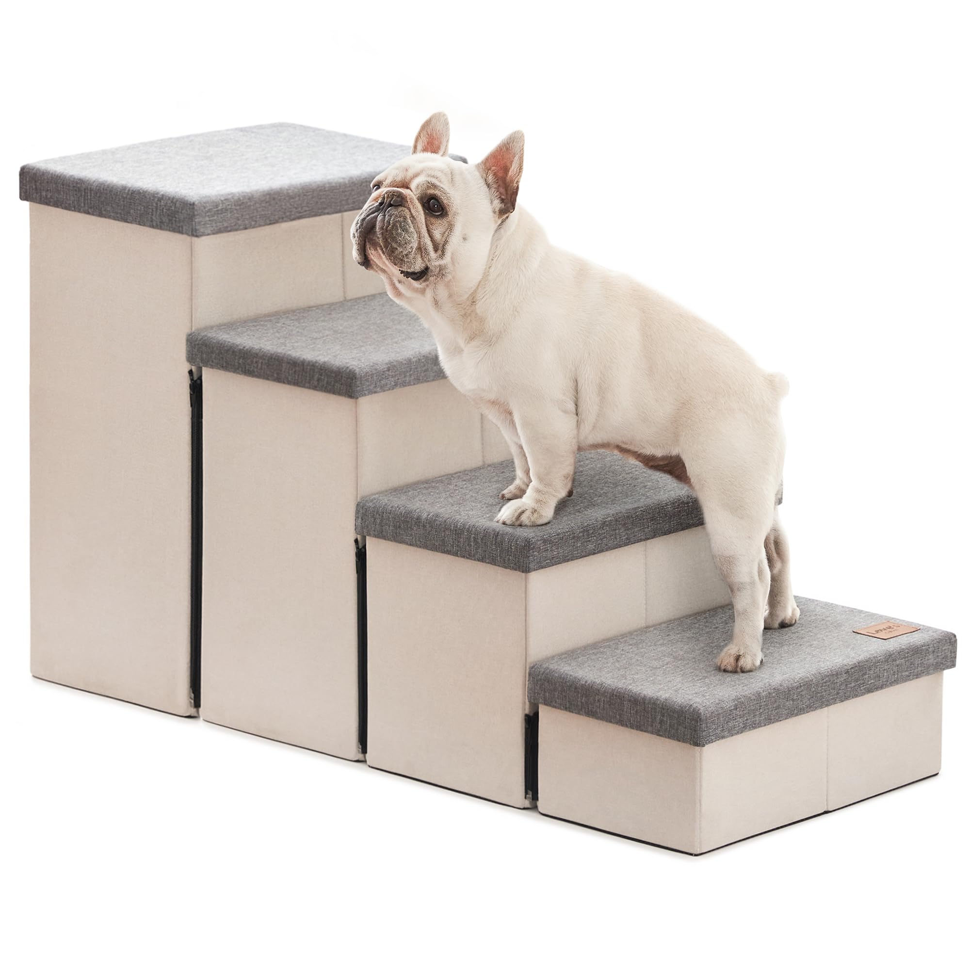Love's cabin dog stairs assembly video demonstrates quick setup for pet access