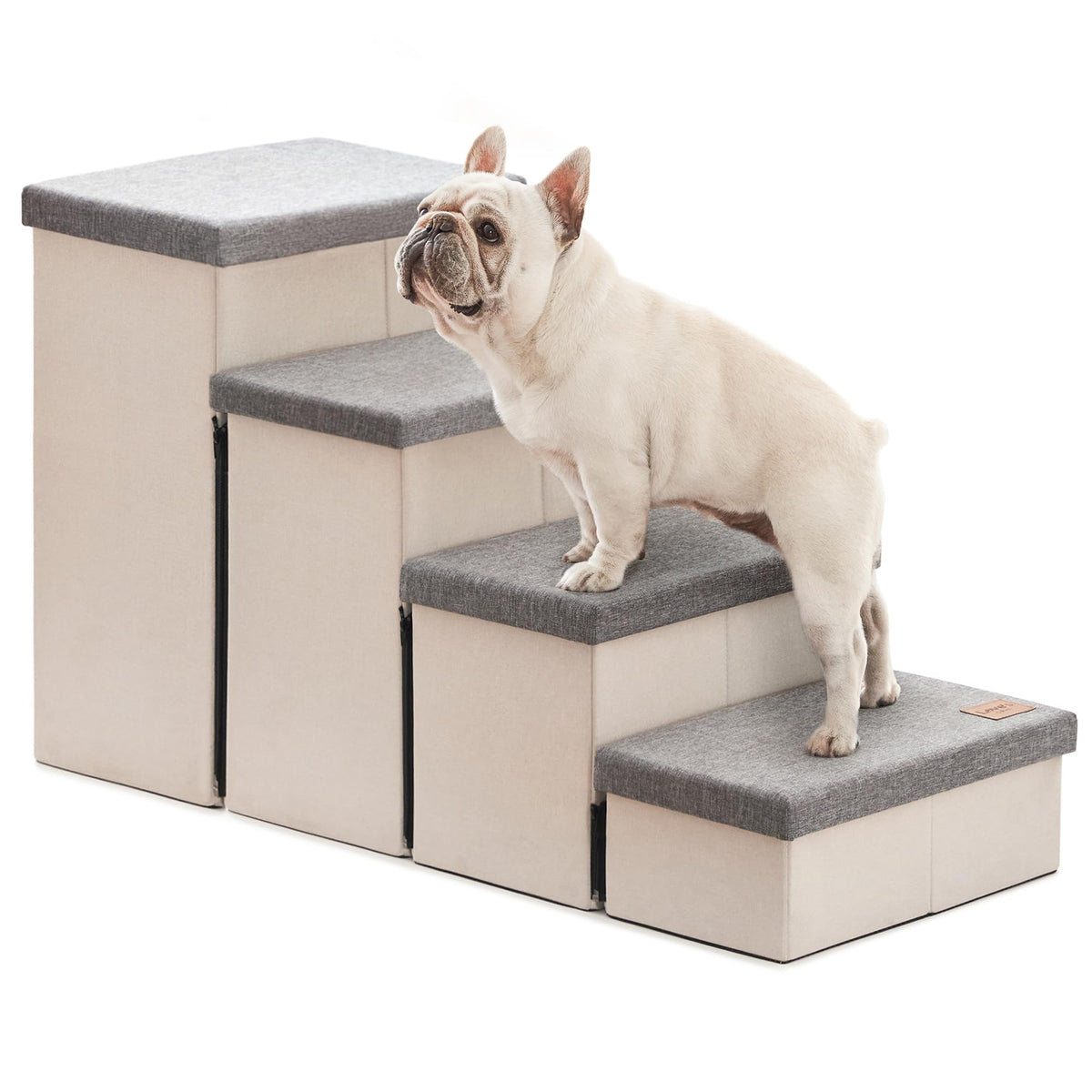 Love's cabin dog stairs assembly video demonstrates quick setup for pet access
