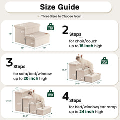 Loves cabin dog stairs folded portable for quick room-to-room use.