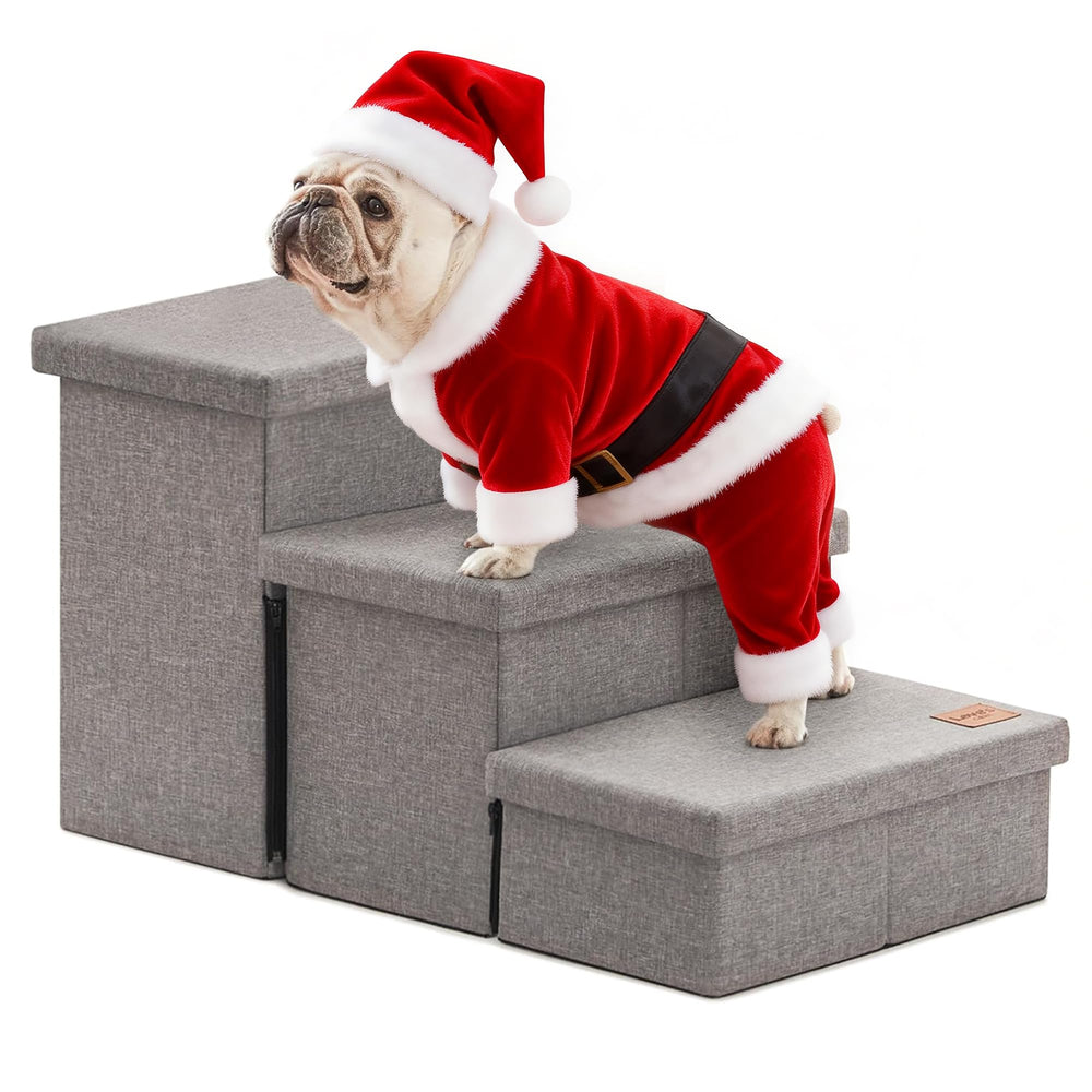 Love's cabin dog stairs high bed setup aids pets reaching elevated beds safely