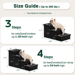 Love's cabin dog stairs storage folded-state shows portable, space-saving configuration.