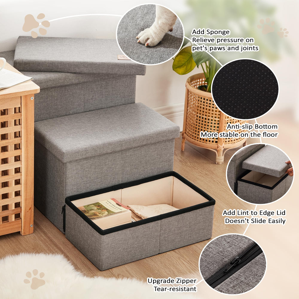 Love's cabin dog stairs 200-lb capacity supports dogs of multiple sizes