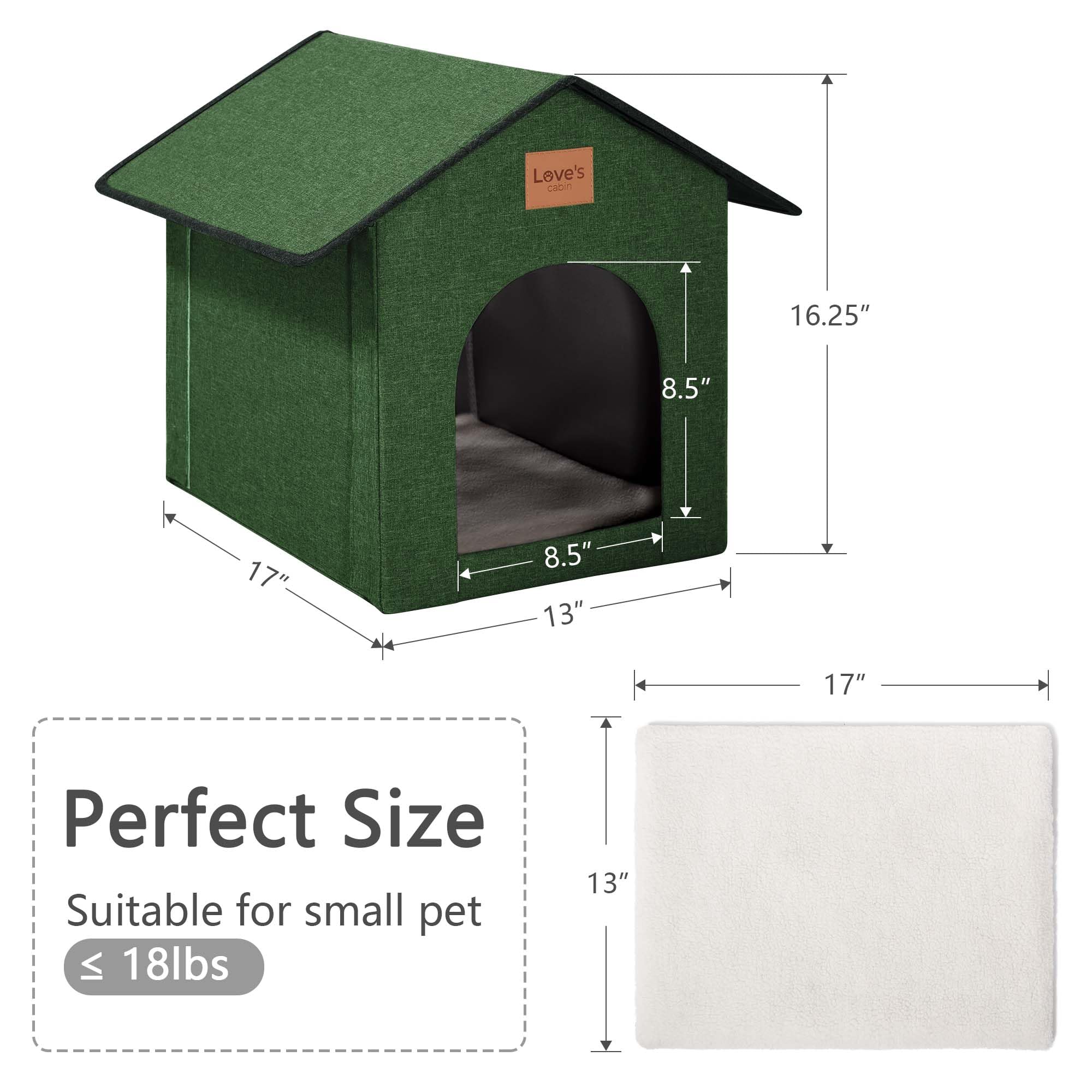 Love's cabin easy-assembly with Velcro connections for portable setup.