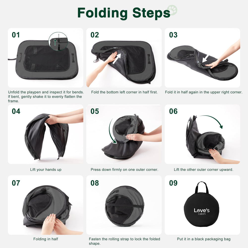 Love's cabin easy-clean fabric and washable mesh feature highlighted