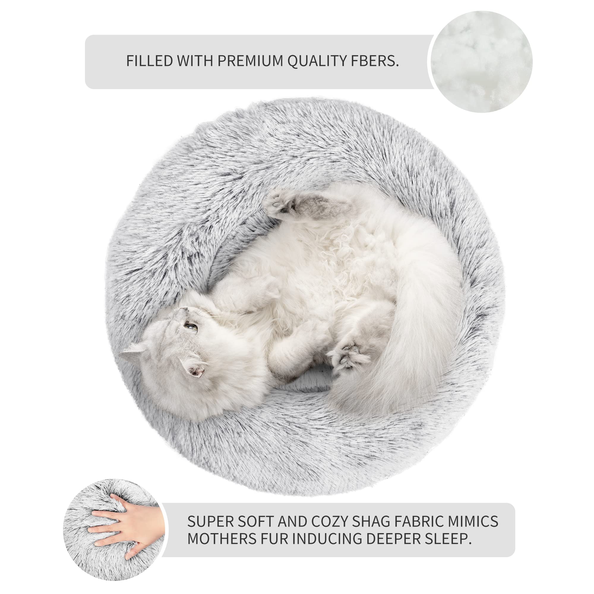Love's cabin fluffy faux fur exterior provides soft warmth for snuggle time.