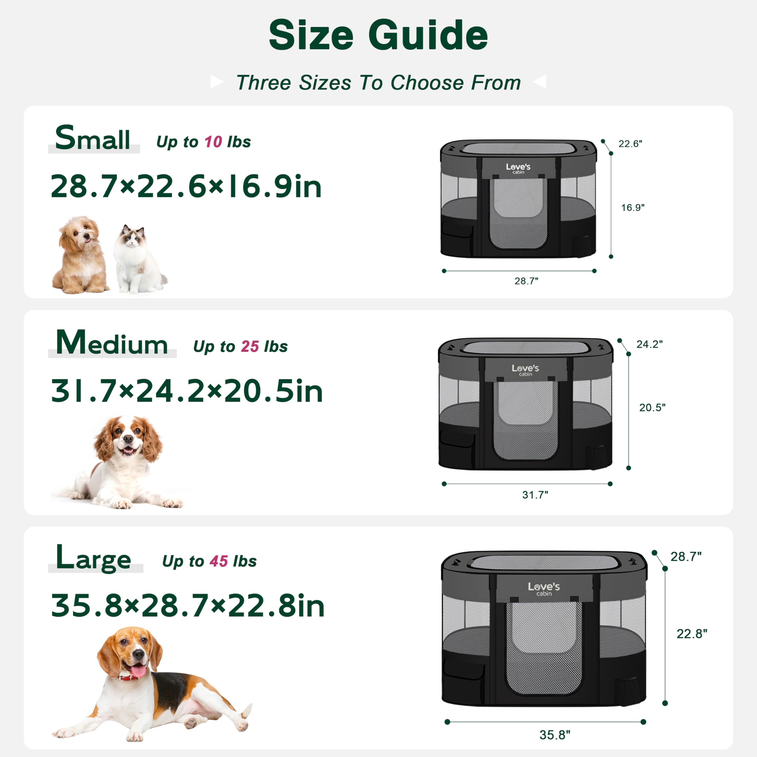 Love's cabin foldable playpen setup shown for quick travel