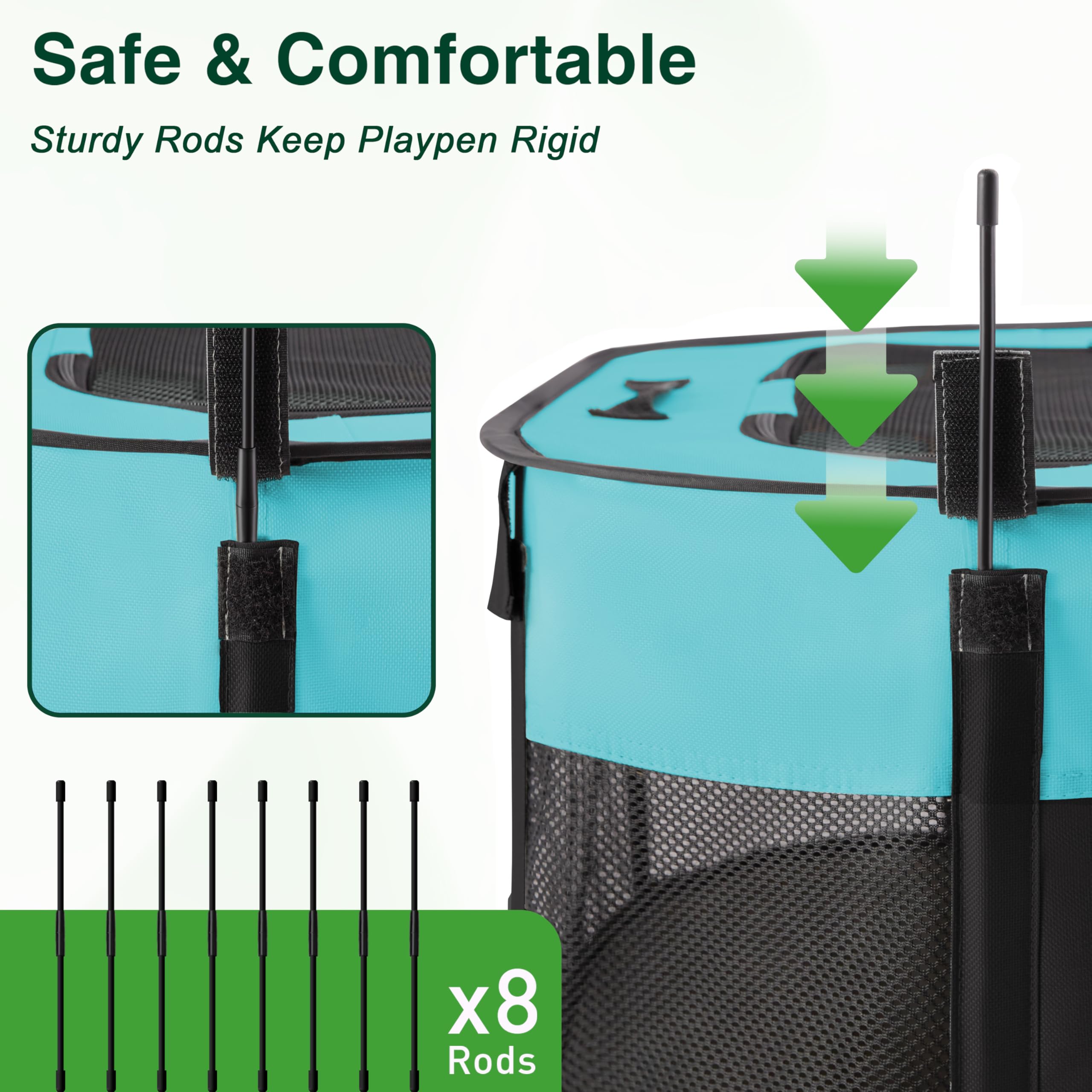 Love's cabin large playpen fits pets up to 45 lbs comfortably