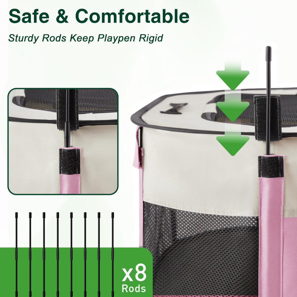 Love's cabin carry case with multi size playpen for travel convenience