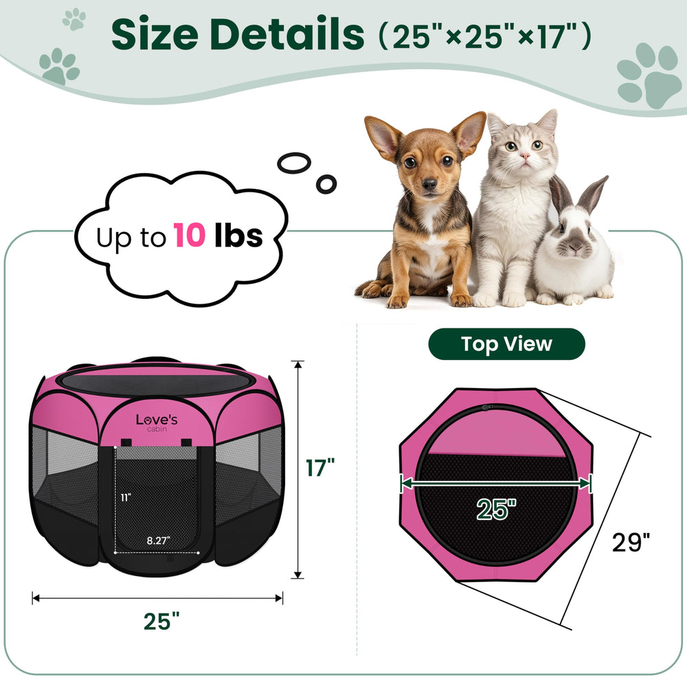 Love's cabin pink top removed demonstrates indoor shade option.