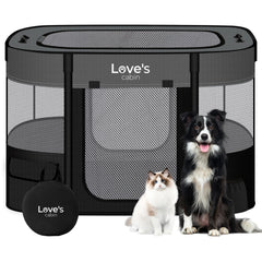 Love's cabin pet playpen safety design with reinforced corners for secure use