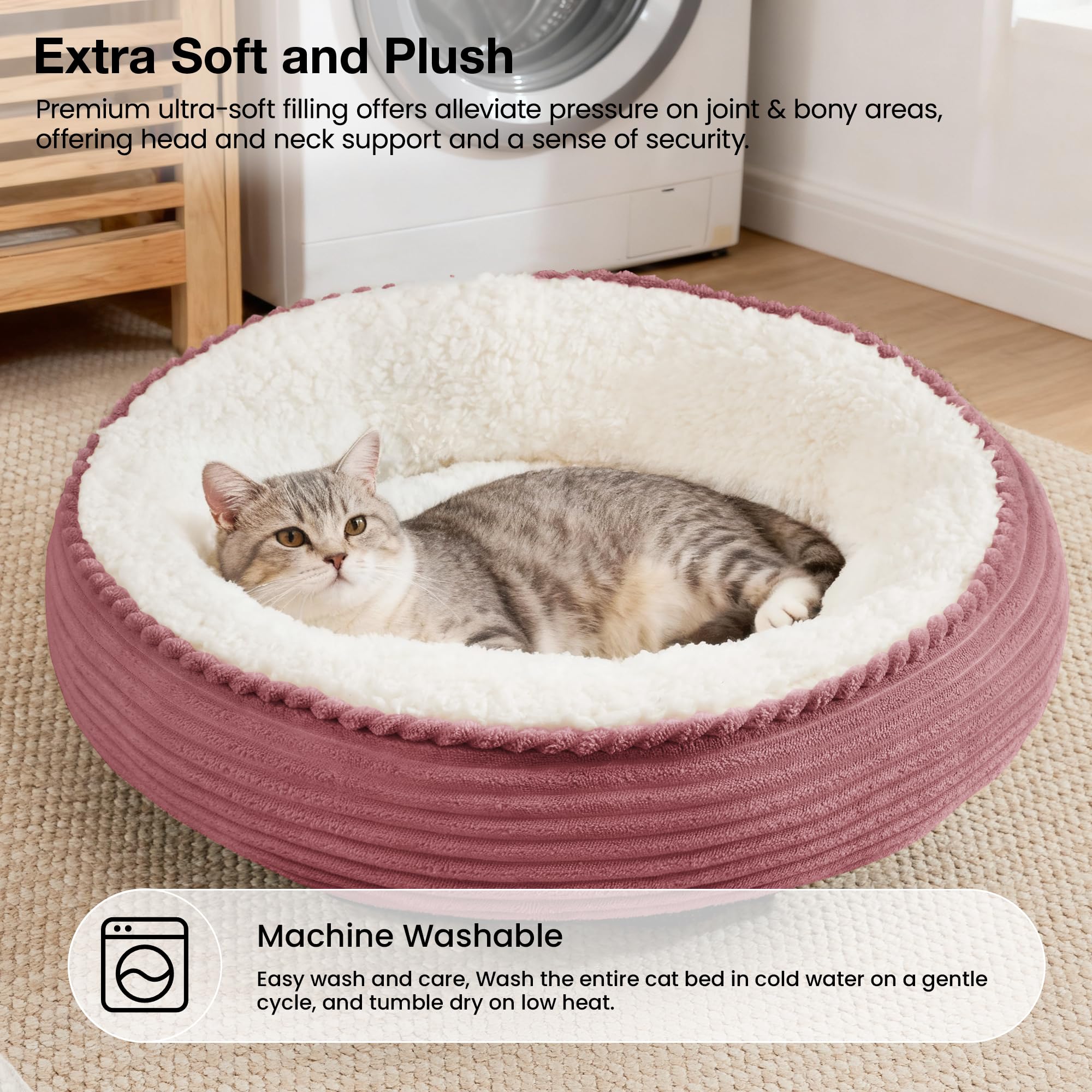 Love's cabin plush filling close-up conveys comforting softness and gentle support.