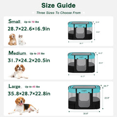 Love's cabin portable dog kennel folded in carrying case for travel